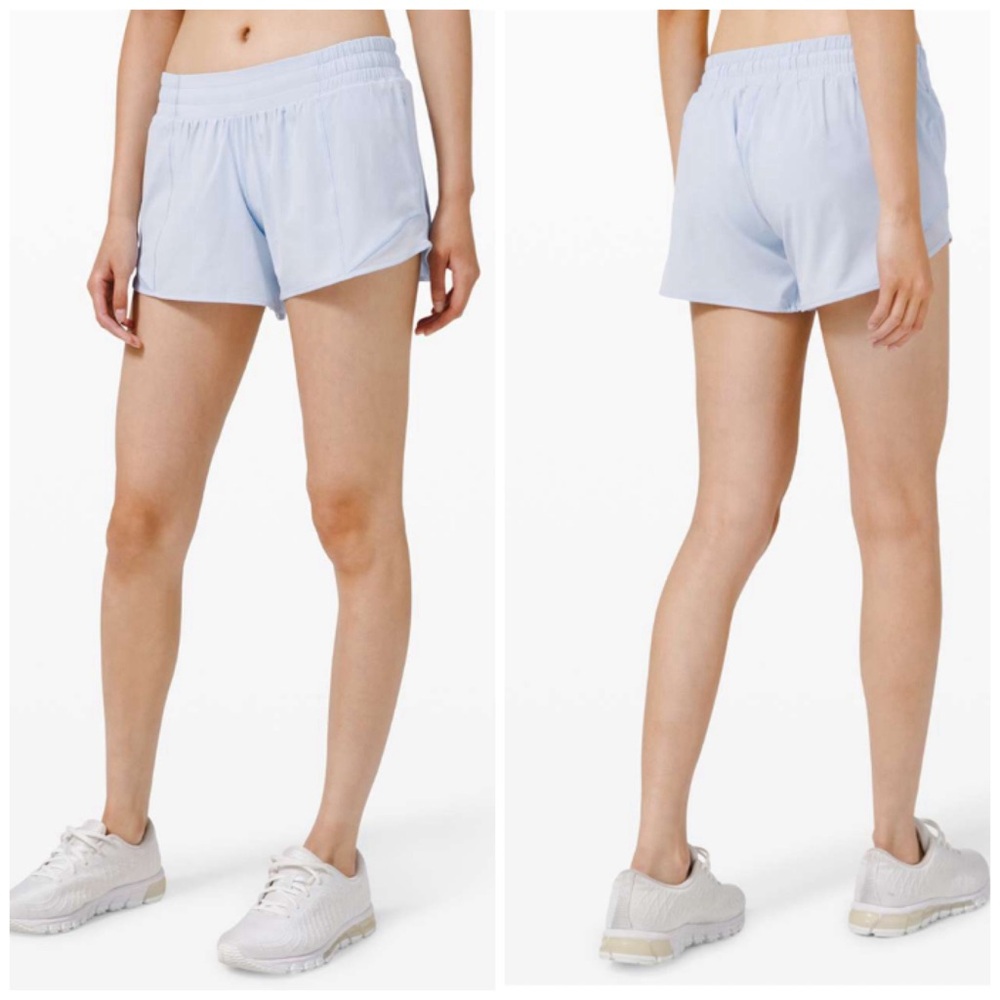 Lululemon Hotty Hot Short II *Long 4" Daydream Size 10 Tall low-rise